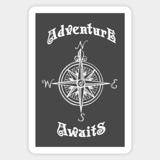 Adventure Awaits Compass Rose Sticker